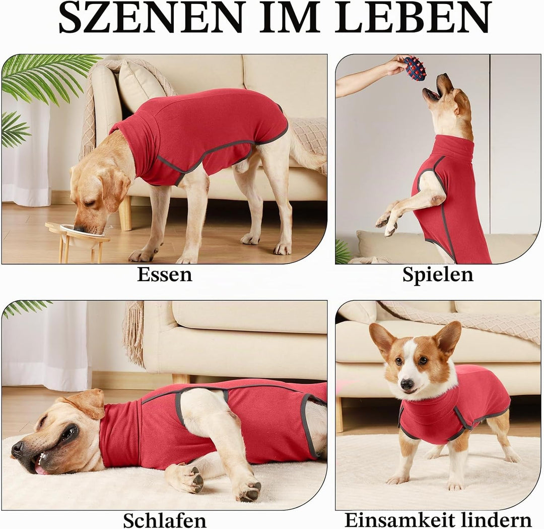 Hundepullover, warme &amp; leichte Fleecejacke für kleine, mittelgrosse &amp; grosse Hunde - wintertauglich,