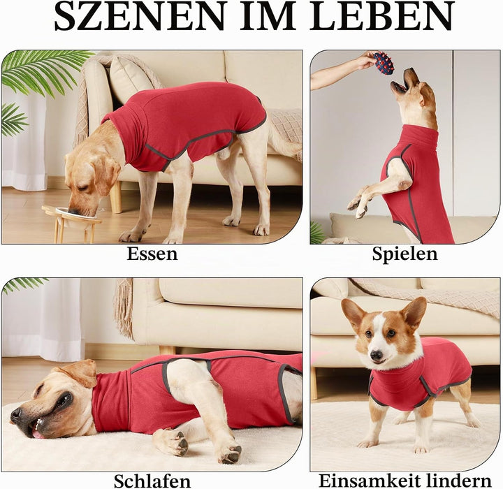 Hundepullover, warme &amp; leichte Fleecejacke für kleine, mittelgrosse &amp; grosse Hunde - wintertauglich,
