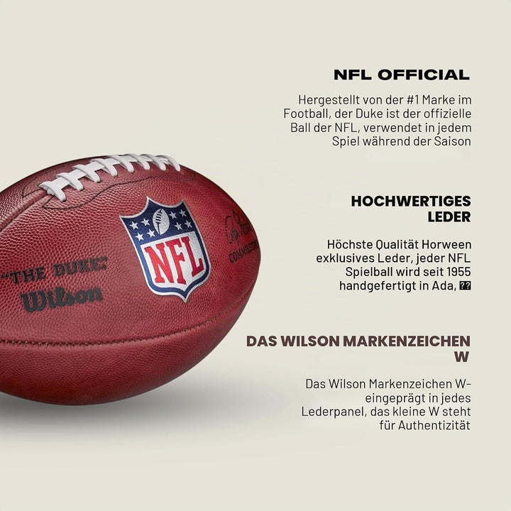Wilson "The Duke" Offizieller NFL-Spielfussball Offizieller Spielball, Offizieller Spielball