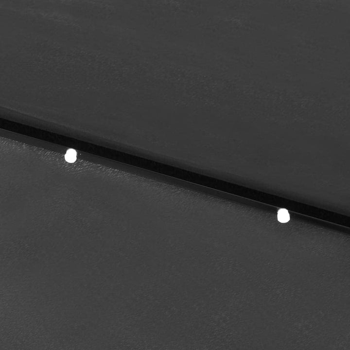 vidaXL Sonnenschirm mit LEDs Stahl-Mast Ampelschirm Gartenschirm Marktschirm Strandschirm Schirm Kur
