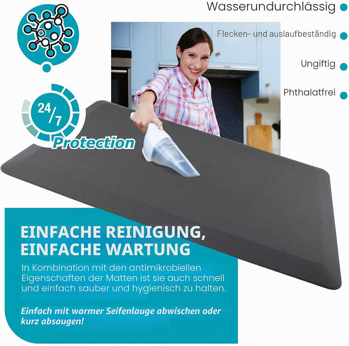 Ultralux Anti-Ermüdungsmatte für Steharbeitsplätze, Dicke rutschfeste gepolsterte Küchenbodenmatte 2