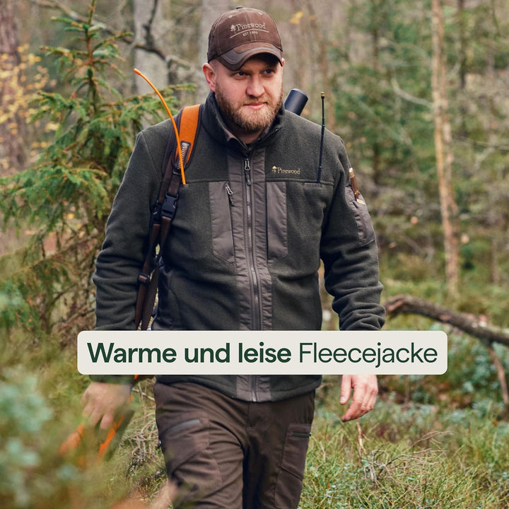 Pinewood Fleecejacke Herren - Jagdbekleidung Herren aus 100% übergebliebenen Stoffen - Fleecejacke H