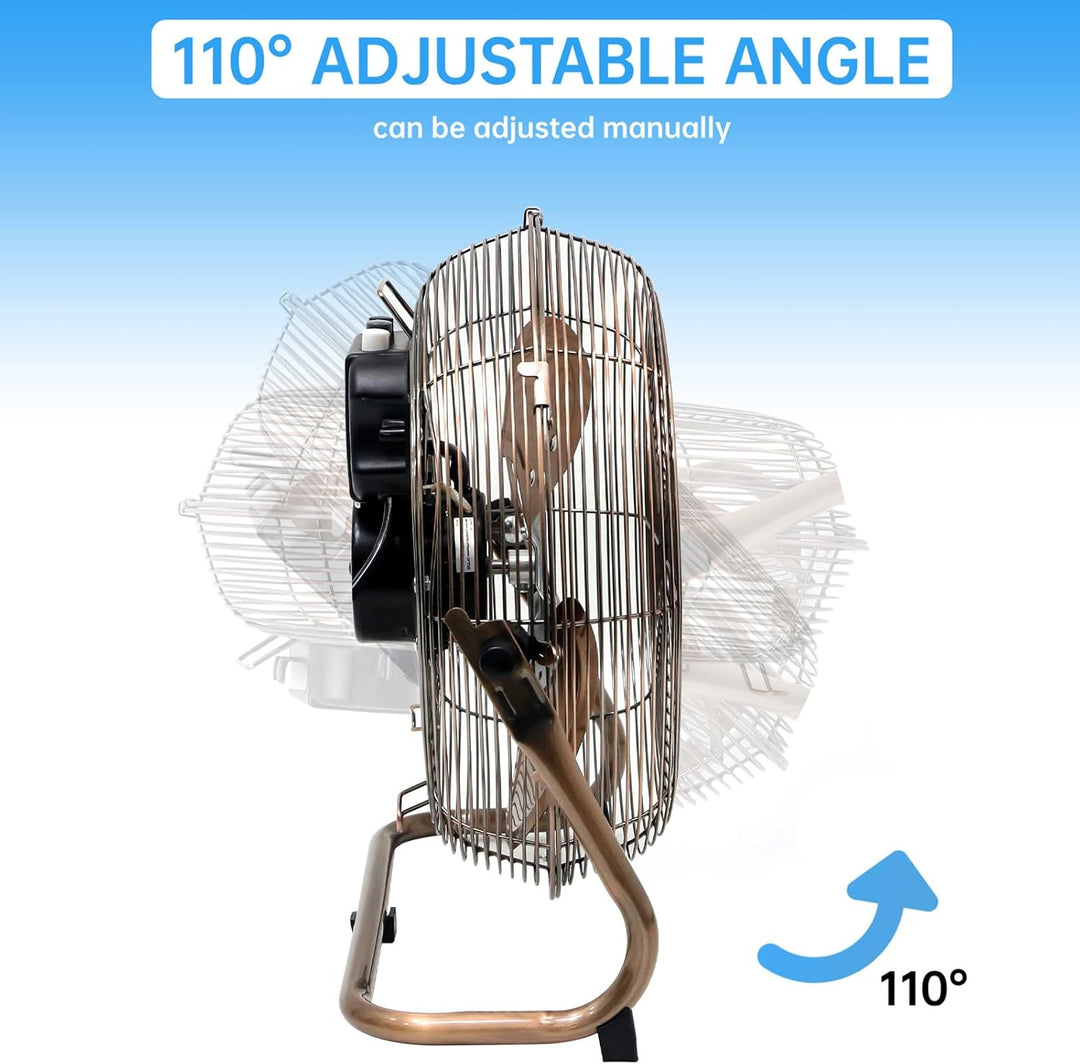 Standventilator, Windmaschine ⌀45 cm mit 3 Laufgeschwindigkeiten, Bodenventilator Power, Tischventil