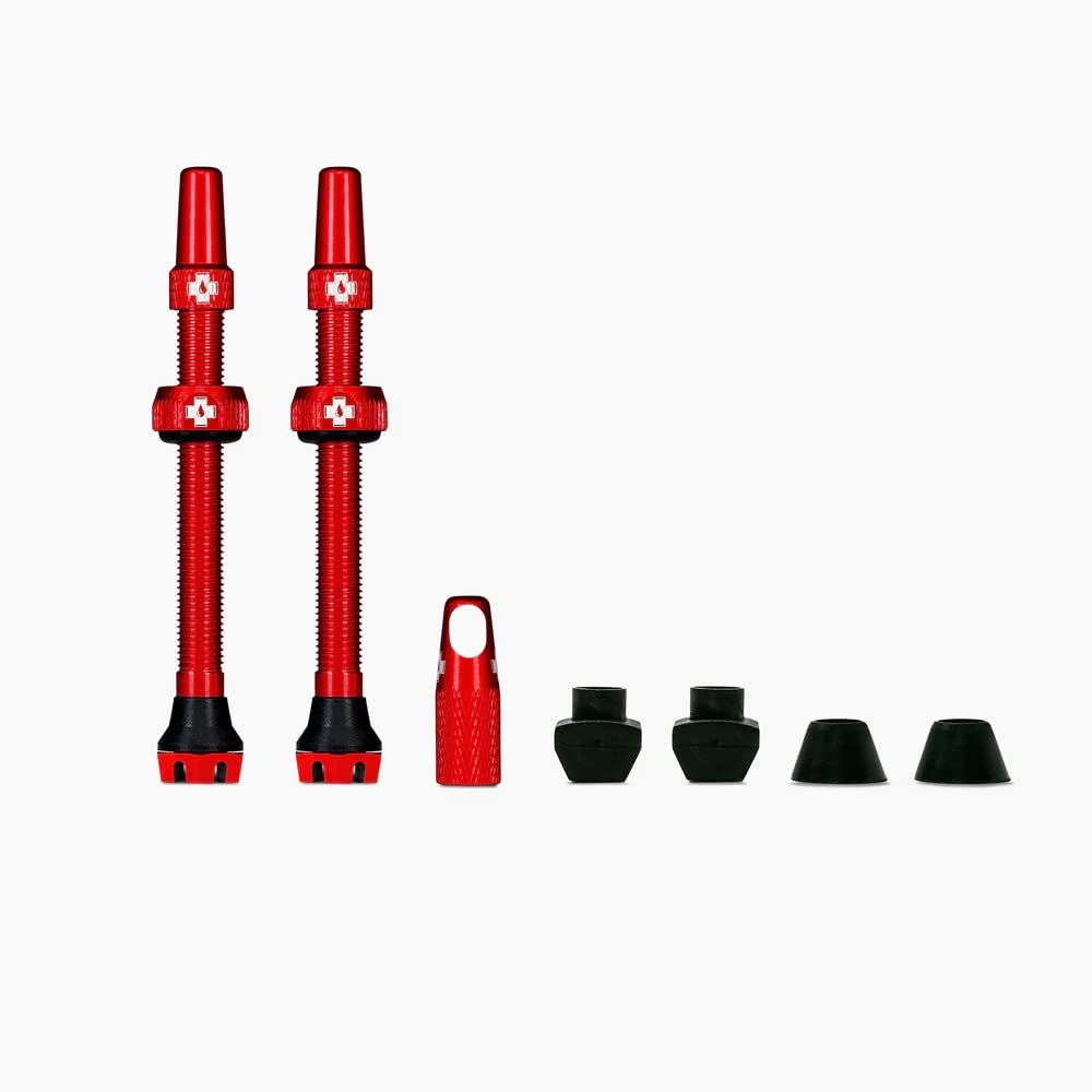 Muc-Off Unisex – Erwachsene accessorio valvola tubeless Ventile Für Gomme, Rot, 44mm Rot 44mm, Rot 4