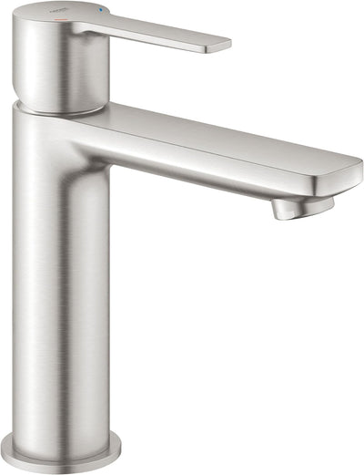 GROHE Lineare , Badarmatur - Waschtischarmatur , S-Size, glatter Körper, supersteel , 23106DC1 Edels