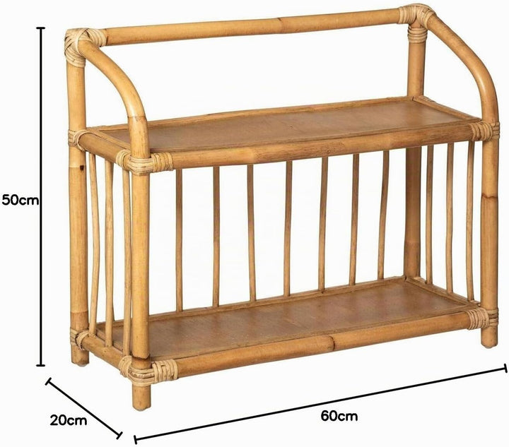 Kinderbücherregal - Rattan H. 50 cm - Beige - Atmosphera créateur d'intérieur