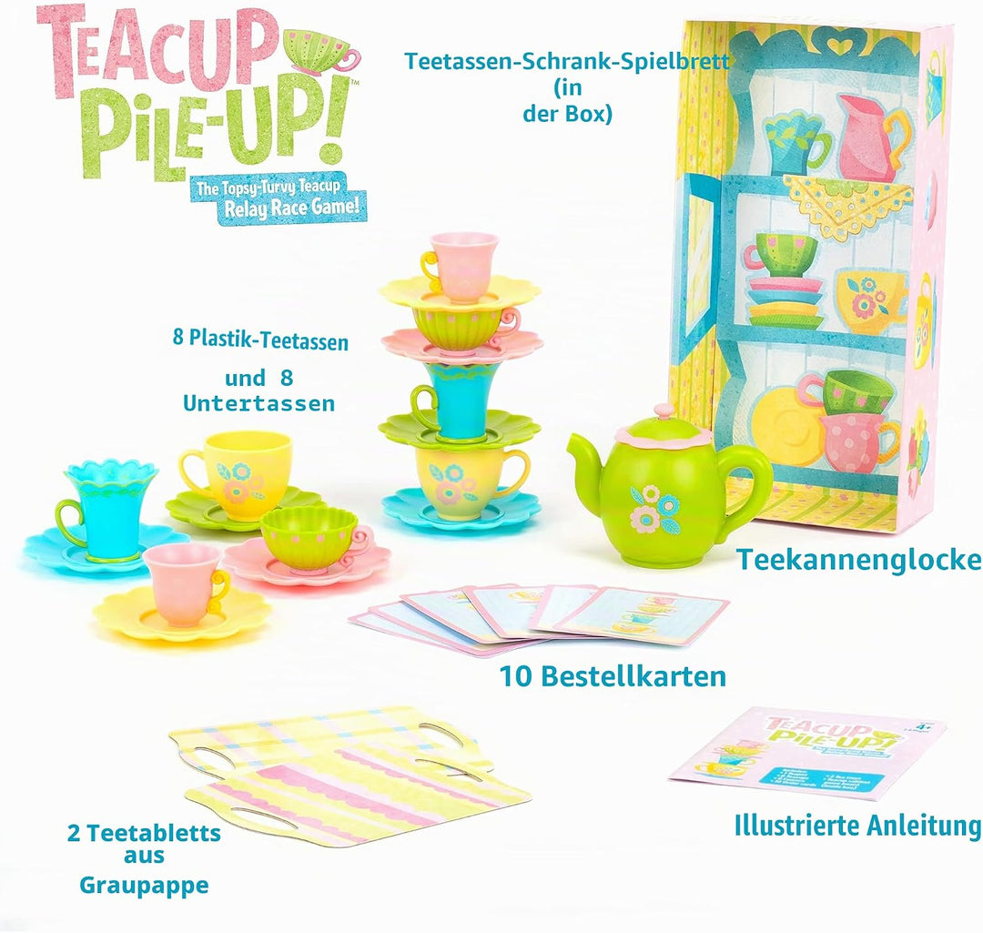 Learning Resources Teacup Pile-Up! Stapelspiel für Vorschulkinder, Aufbau feinmotorischen Geschicks,
