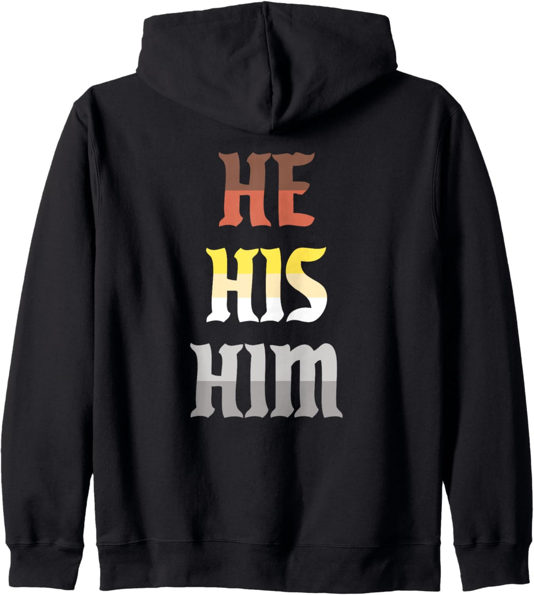 He His Him Pronomen Gay LGBTQ Bear Pride Flagge Kapuzenjacke