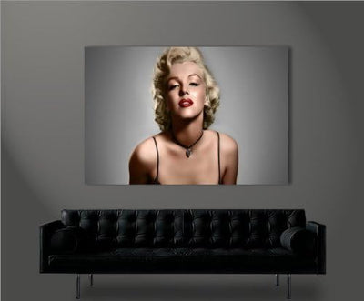 islandburner Bild Bilder auf Leinwand Marilyn Monroe V11-1 XXL Poster Leinwandbild Wandbild Dekoarti