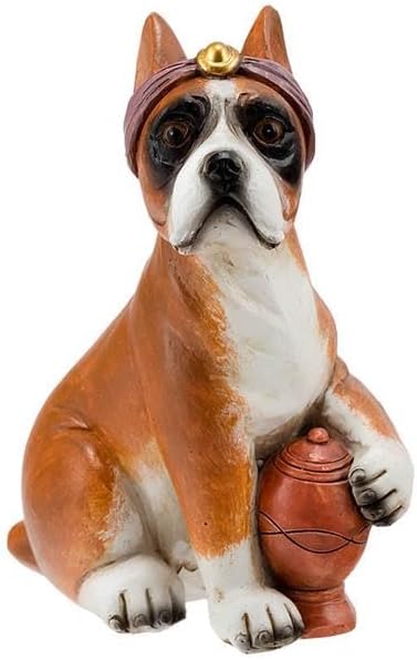 DRW Krippe des Geheimnisses der Hunde, 10 cm, aus Kunstharz, handbemalt, 7 Teile