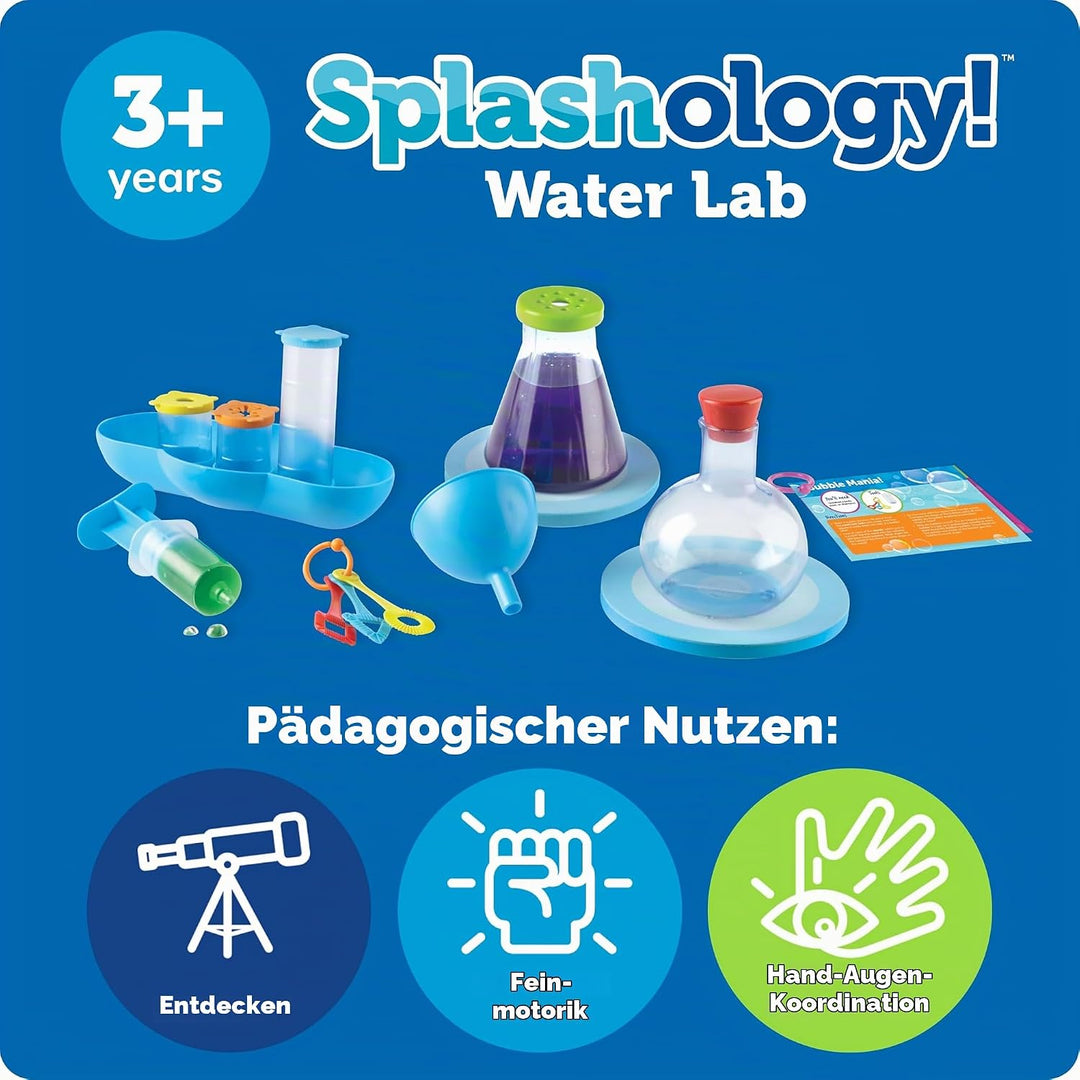 Learning Resources Splashology! Wasser-Experimentierkasten, ab 3 Jahren, Mint-Spielzeug für Kinder,