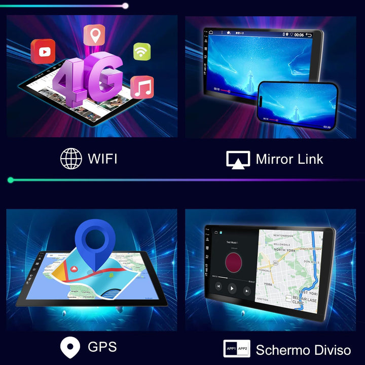 MISONDA Autoradio Android 12.0 für Jeep Renegade 2015–2020 – GPS 2G + 32 GB – kostenlose Rückfahrkam