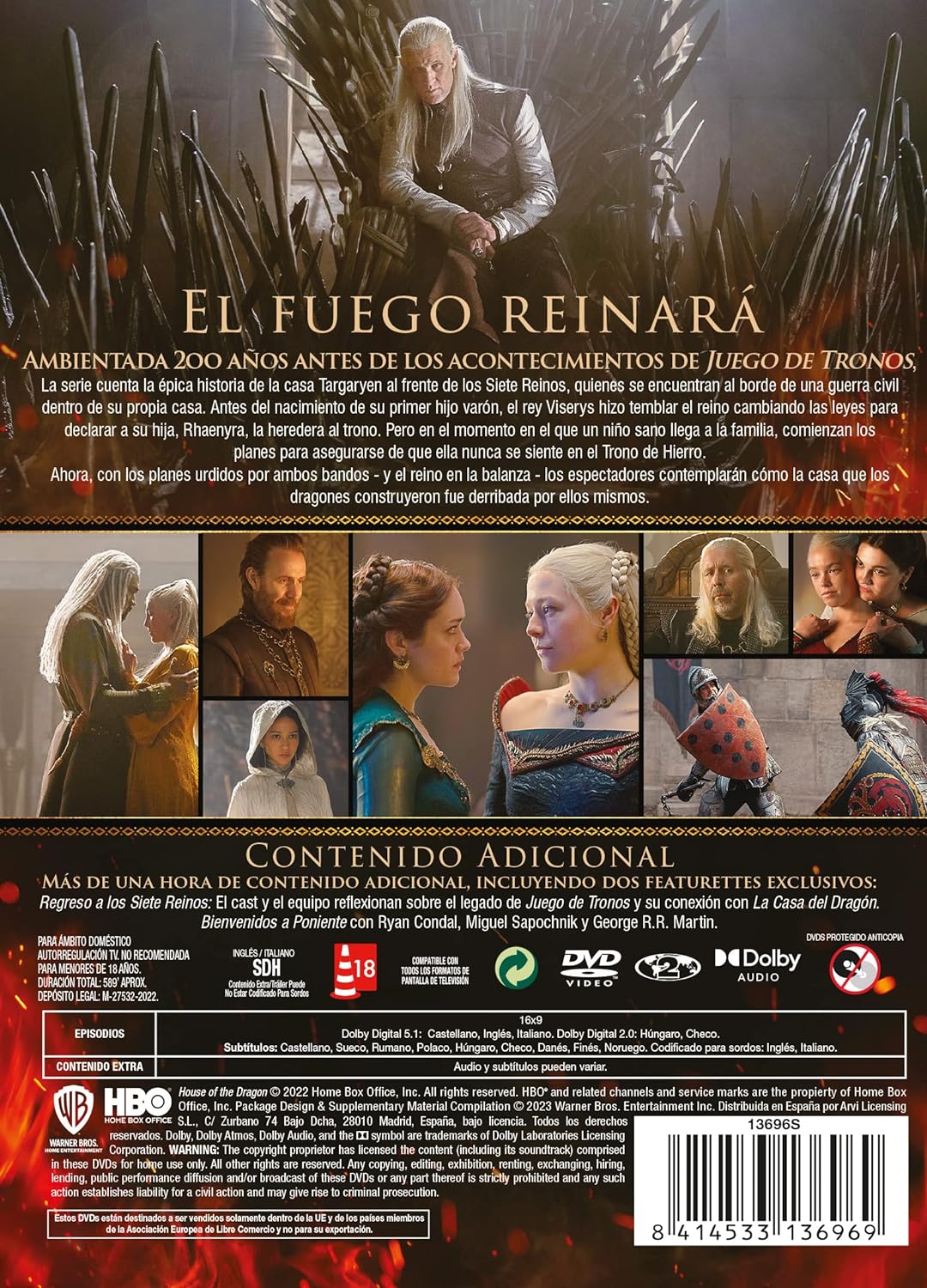 La casa del dragon temp.1 -DVD