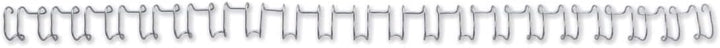GBC MultiBind Drahtbinderücken, 14mm, silber, 100 Stück silber 14mm, silber 14mm