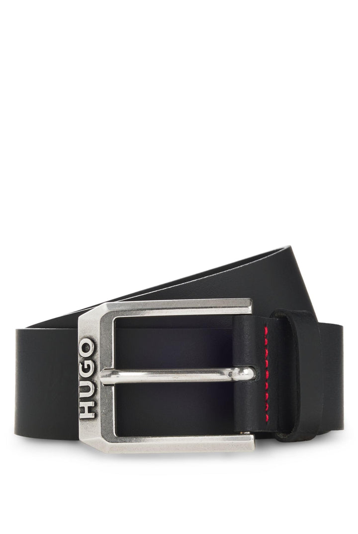 HUGO Herren Gürtel 80 Schwarz, 80 Schwarz