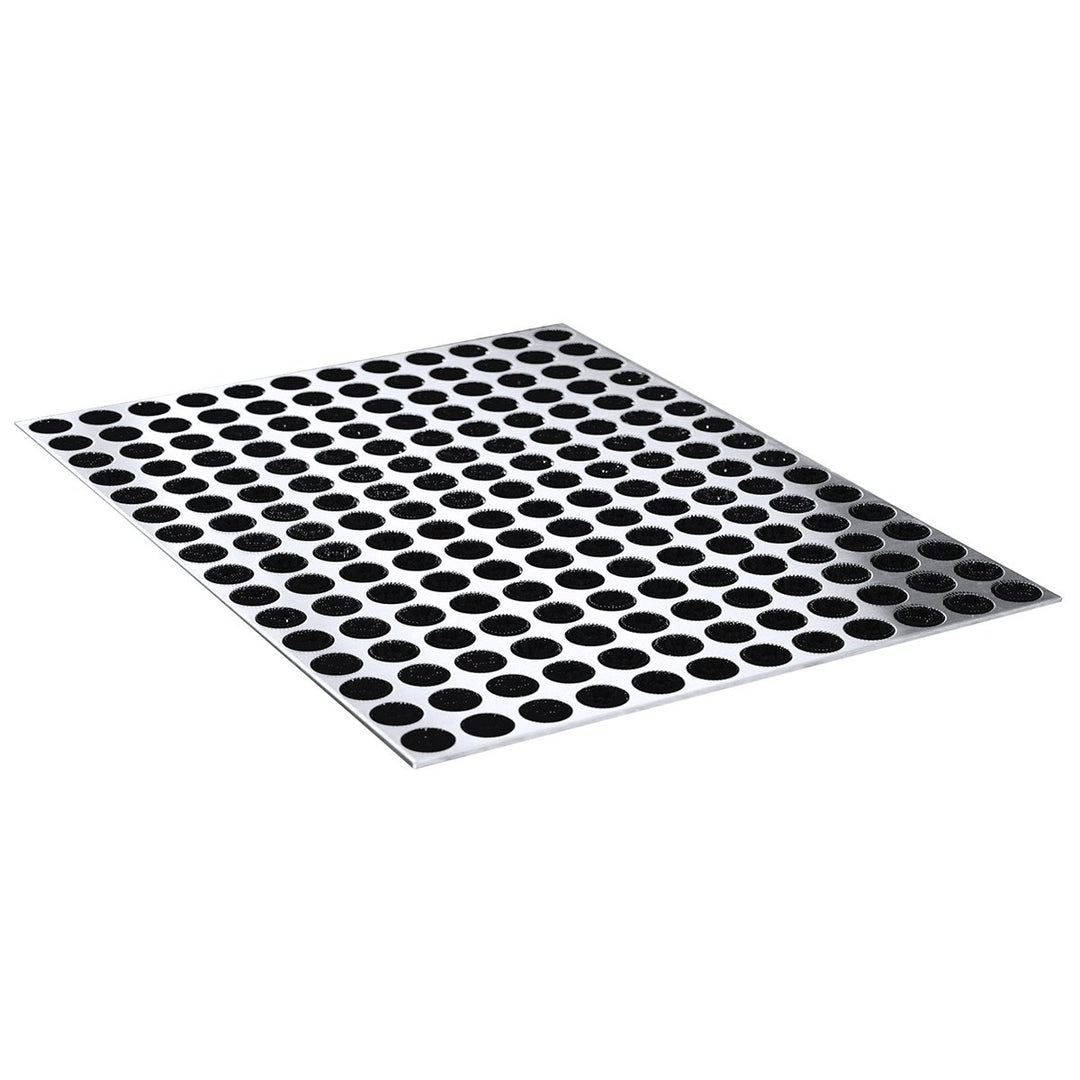 Radius Fussmatte Edelstahl Feet Back gross 78 x 58 cm - 513 a Silber, Silber