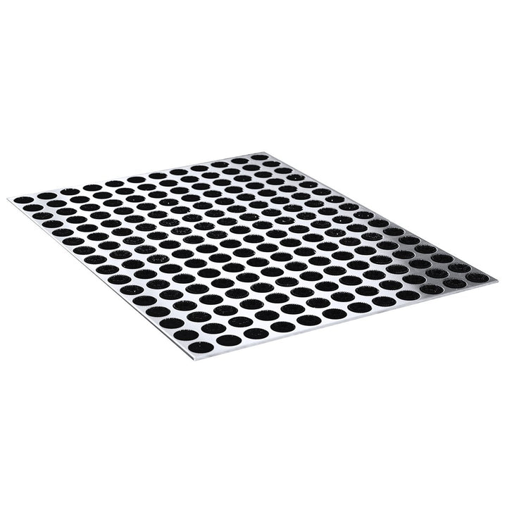 Radius Fussmatte Edelstahl Feet Back gross 78 x 58 cm - 513 a Silber, Silber