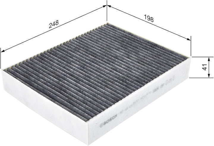 BOSCH 1987435503 Filter, Innenraumluft Innenraumfilter mit Aktivkohle, Innenraumfilter mit Aktivkohl