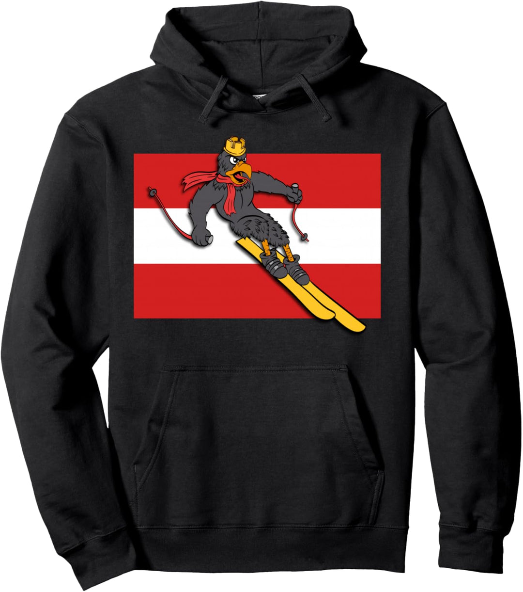 Skifahren Snowboarden Skihasen Ski österreich Adler Wappen Pullover Hoodie
