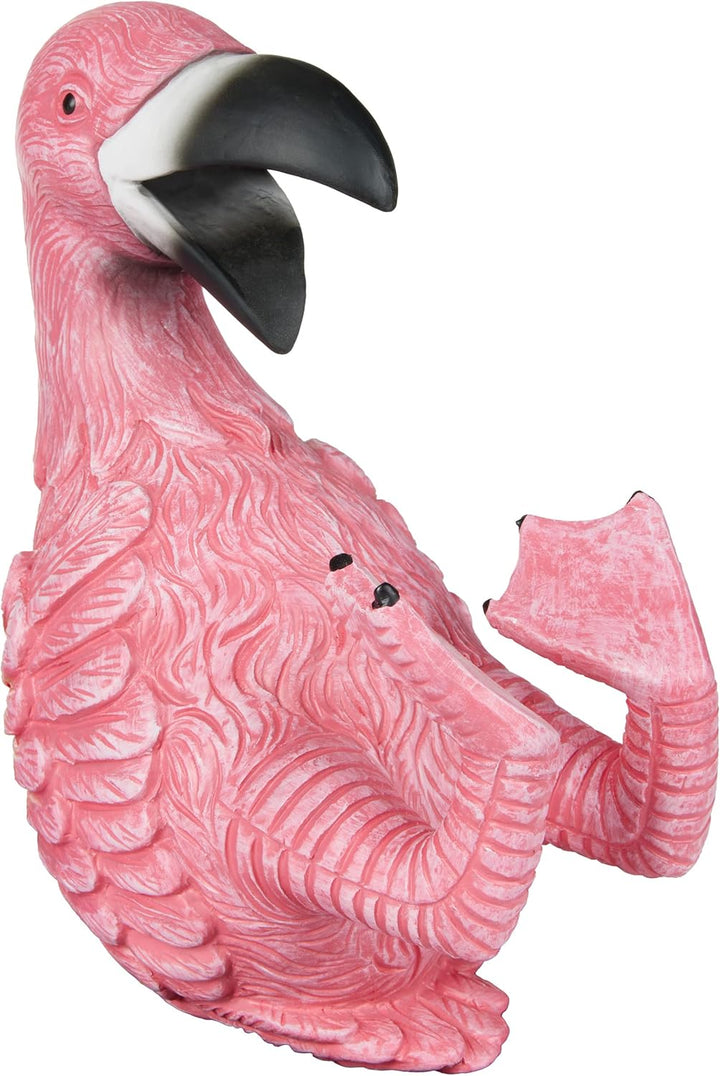 BRUBAKER Weinflaschenhalter durstiger Flamingo - Flaschenhalter Trinkende Tiere - Flaschenständer lu