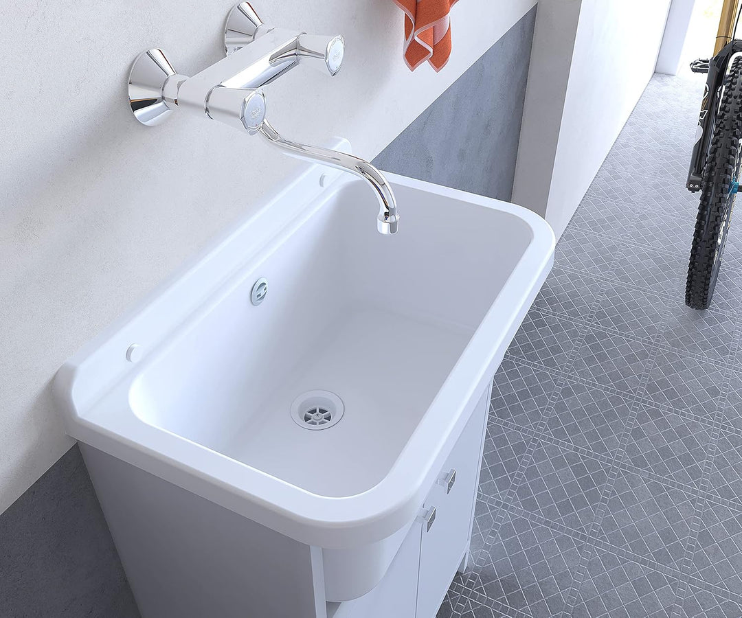 Negrari 5001PKC Spülbecken, Weiss, 55 x 35 cm