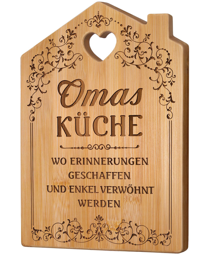 Oma Geschenk - Graviertes Bambus Schneidebrett, Oma Geschenk Geburtstag, Beste Oma Geschenke, Geburt