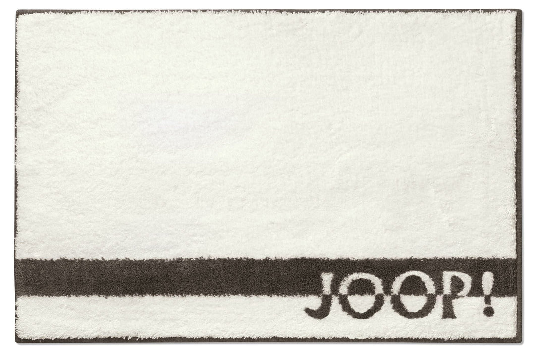 Joop! Badteppich Logo Stripes Farbe Creme Grösse 70 x 120 cm