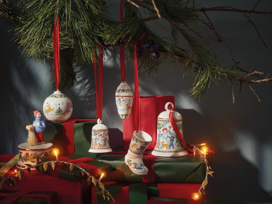 Hutschenreuther Weihnachten Sammelkollektion 2025 Porzellanglocke Weihnachtsspiele Weihnachtsglocke,