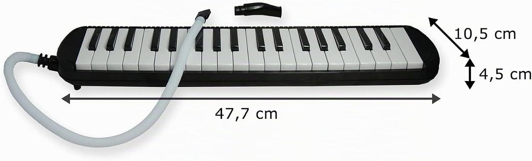 Melodica TMD-137 mit Koffer, Mundstück, Mundschlauch und Notenbeispielen (37 Tasten), 37 Tasten