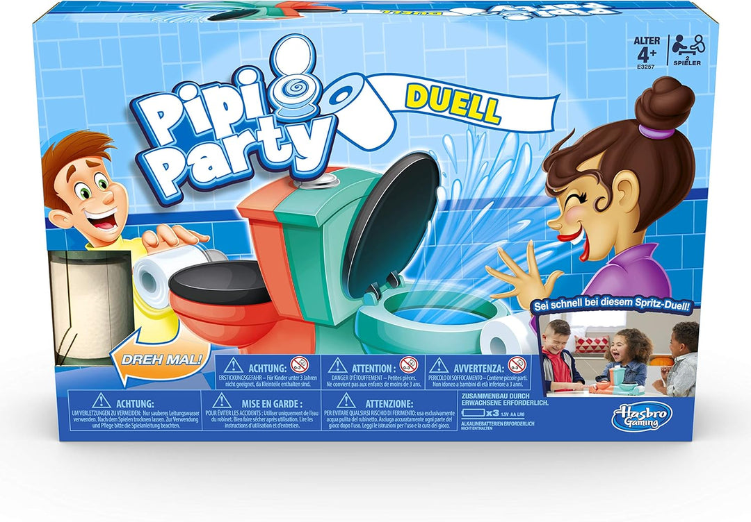 Hasbro Spiele E3257100 PIPI Party Duell, Kinderspiel, Multicolor, Pipi Party Duell