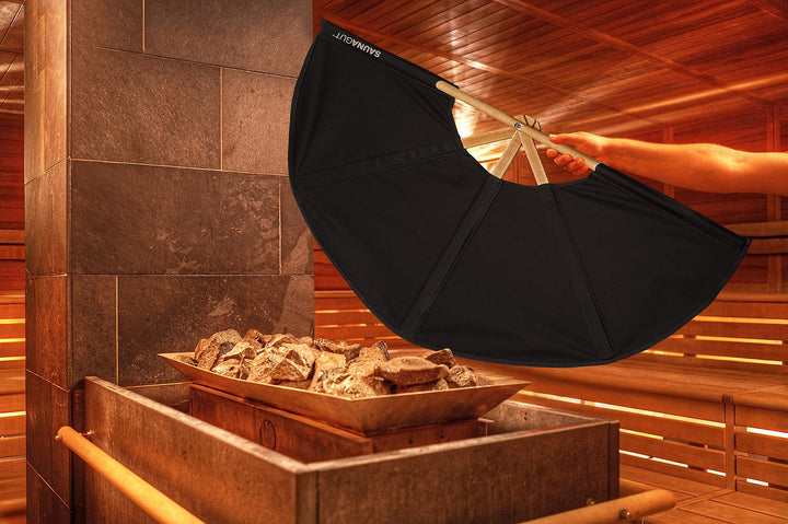 Aufgussfächer (JUMBO, Schwarz) JUMBO Schwarz, JUMBO Schwarz