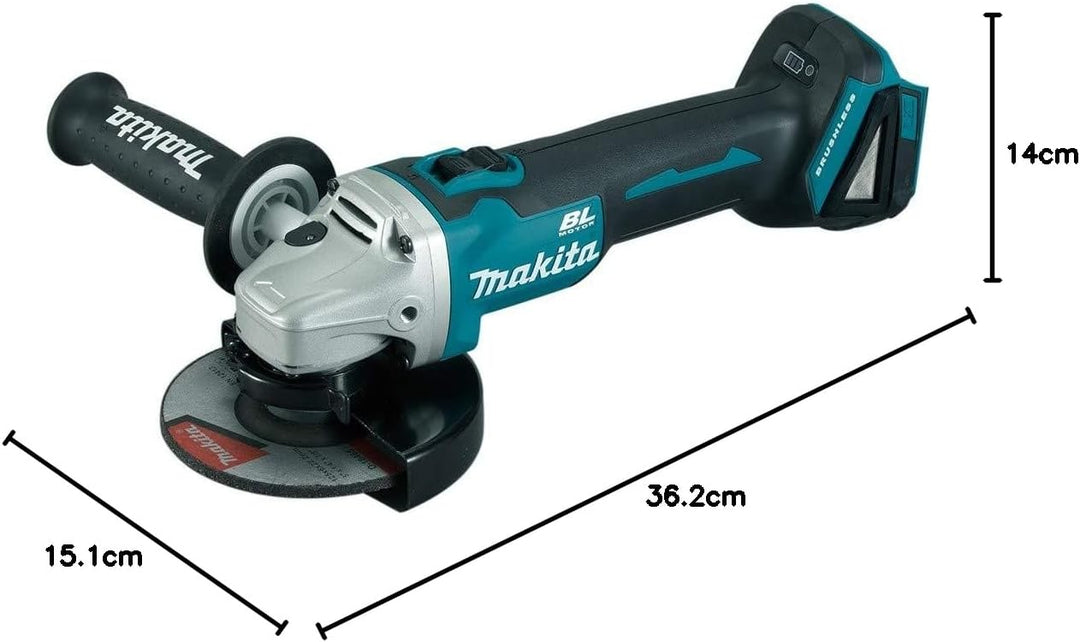 Makita DGA506ZJ Eckschleifmaschine im Koffer Makpac 125 mm 18 V,