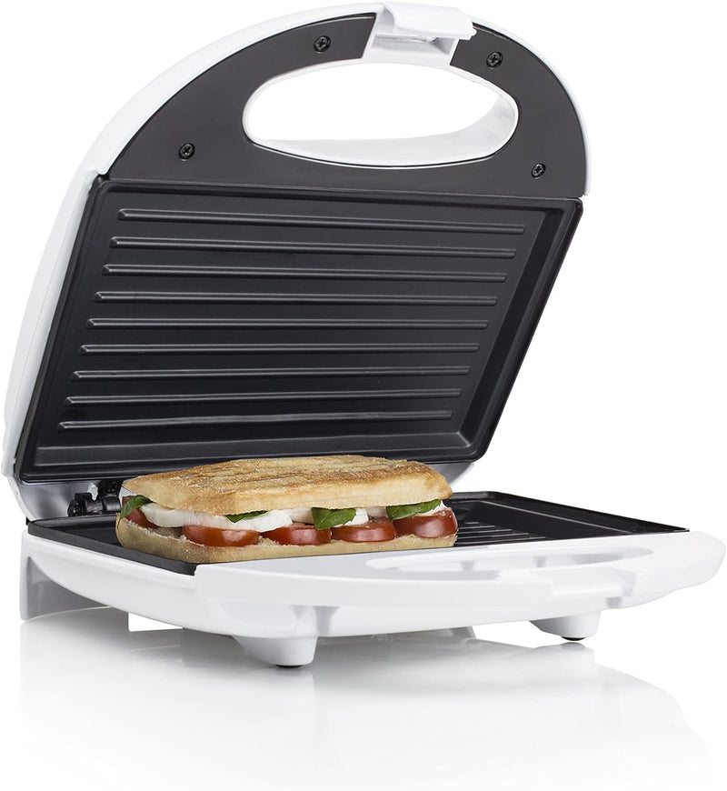 Tristar Sandwichmaker SA-3050, Kontaktgrill mit Kontrollleuchte, 0,7m Kabellänge, 750 Watt, 22x13cm