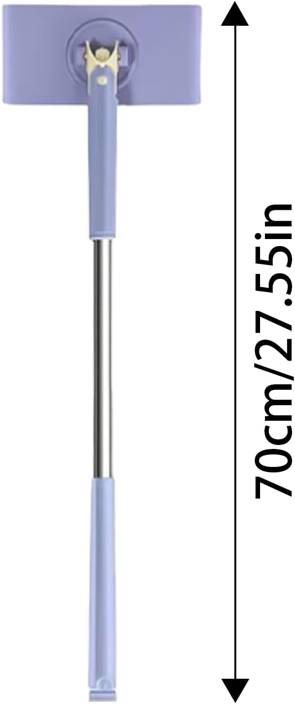 Mini Handmopp,Mini Mopp Für Badezimmer | Besenkompatible Mopptücher Bodenreiniger - 70 cm Länge für