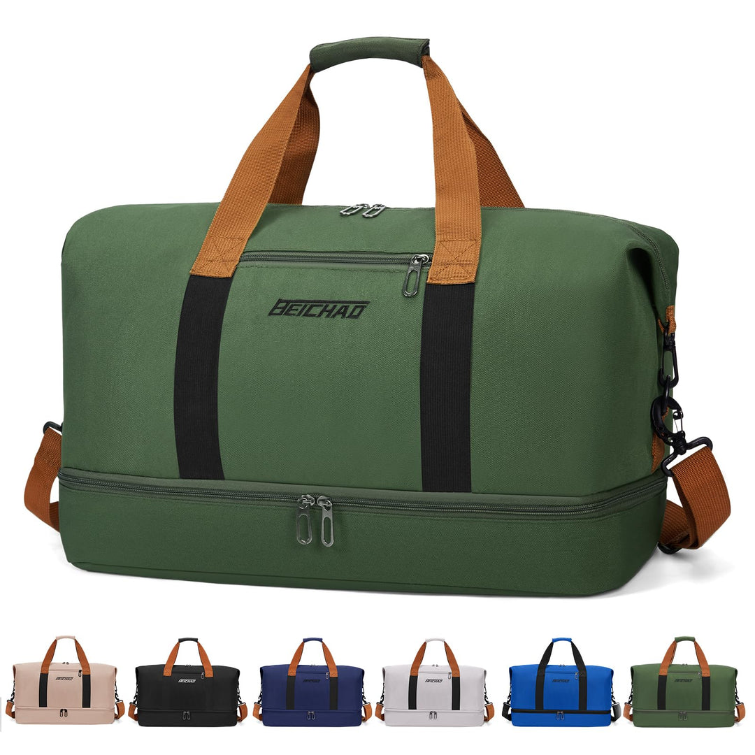 Sporttasche & Reisetasche für Damen und Herren - mit Schuhfach & Nassfach, Large Capacity Travel Bag