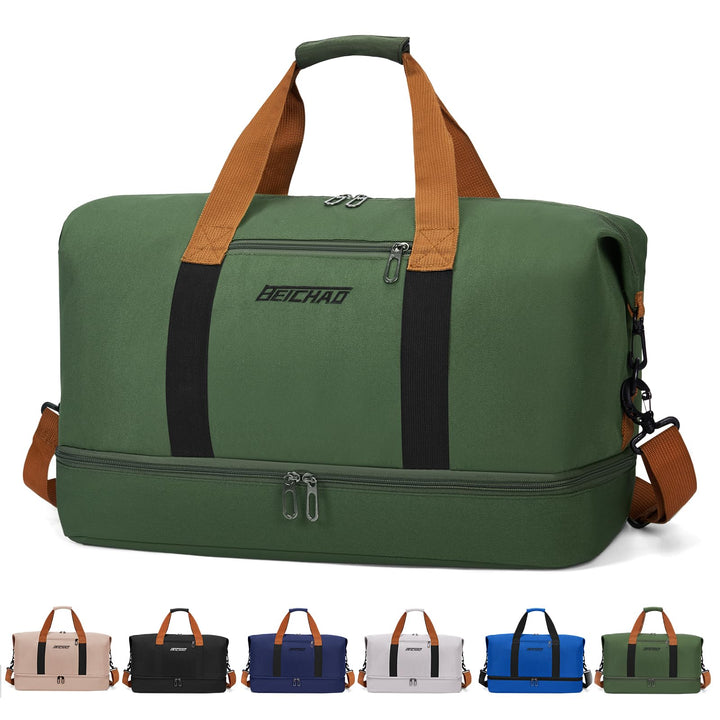 Sporttasche & Reisetasche für Damen und Herren - mit Schuhfach & Nassfach, Large Capacity Travel Bag