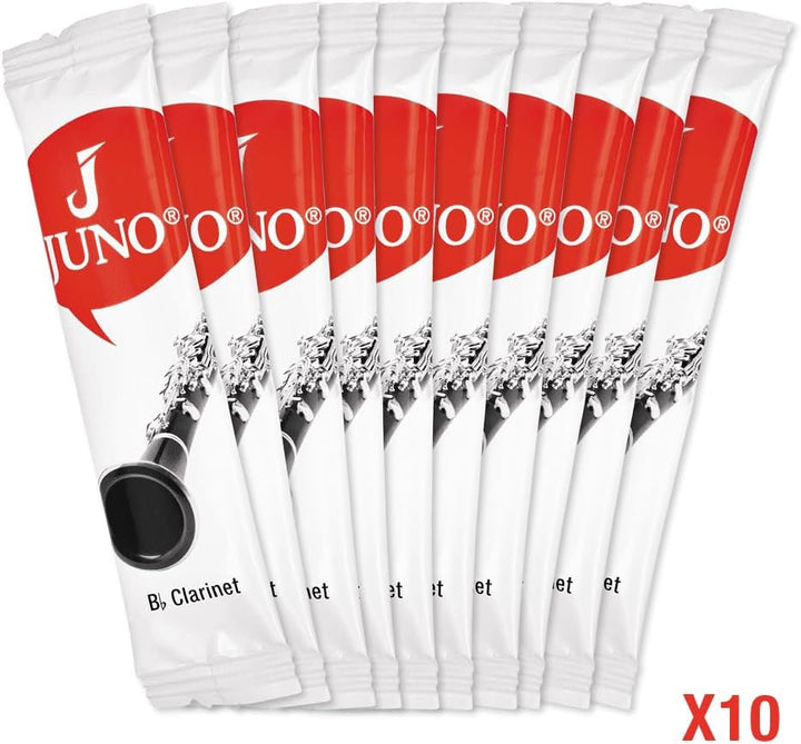 Vandoren Juno JCR0125 Rohrblätter für Bassklarinette (für Schüler) 10 Stück Reed Strength 2.5, Reed