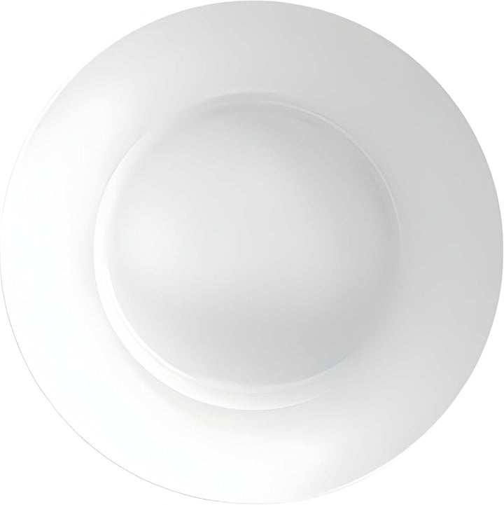 Der Schiefe Teller (2er Set) Suppenteller aus Porzellan, weiss, Ø 26,7 cm, tiefer Teller, auch als P