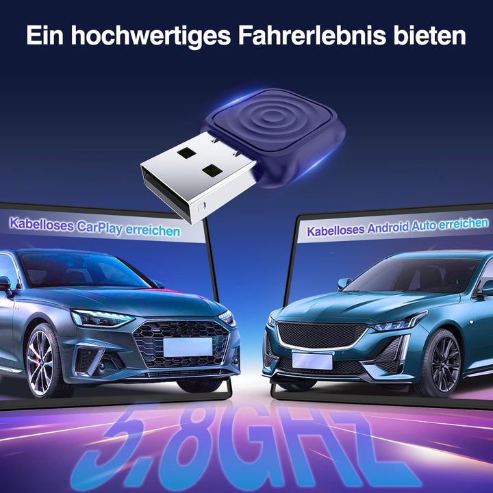 Carlinkit Wireless CarPlay Android Adapter USB Mini Ultra für werkseitig verkabeltes CarPlay & OEM W