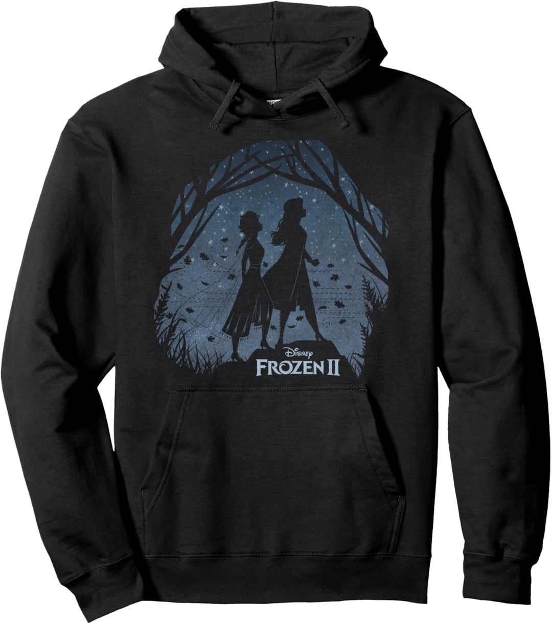 Disney Frozen 2 Anna & Elsa Silhouettes Pullover Hoodie