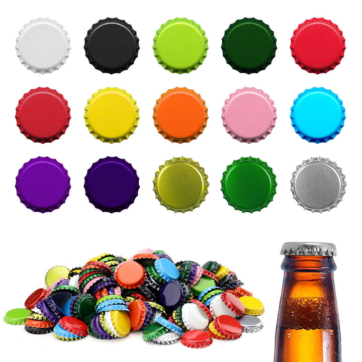 Modixun Flaschenverschlüsse, 26 mm, Metall, Kronkorken mit Gummidichtung, O-Ring für selbstgebraute
