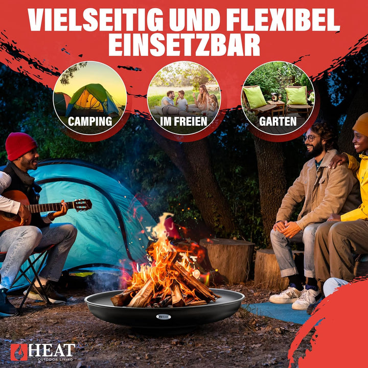 Feuerschale Ø90 cm - BBQ Feuerschalen für den Garten - Feuerstelle Outdoor & Feuertonne - Terrasenof