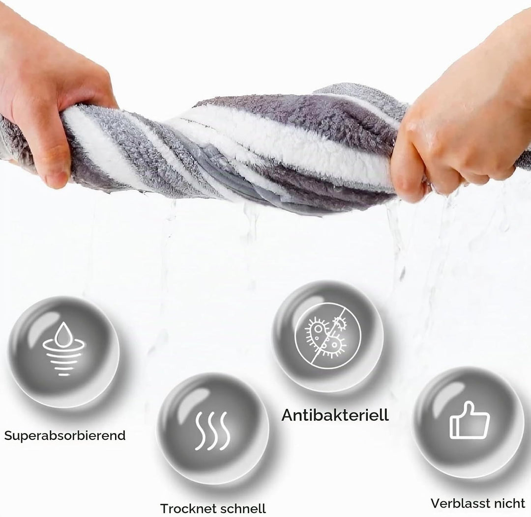 Hundebademantel, Hunde Bademantel Hund Ultra-Absorbierender, Einstellbar Hundehandtuch Schnell Trock