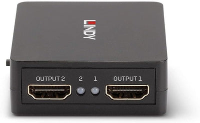 LINDY 2 Port HDMI 18G Splitter, Compact, 025.38358