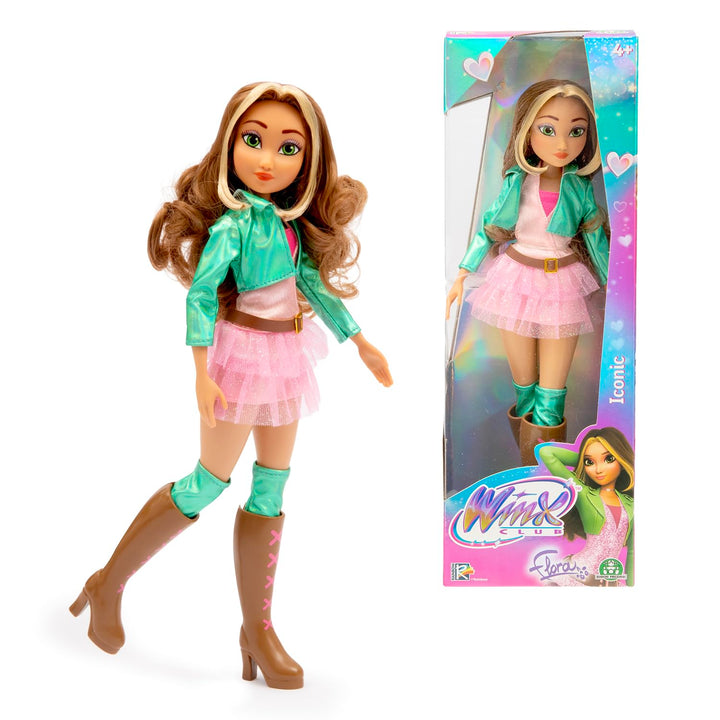 Winx Iconic Doll – Flora with Signature Outfit & Articulated Joints – Classic 27cm Fashion Doll with