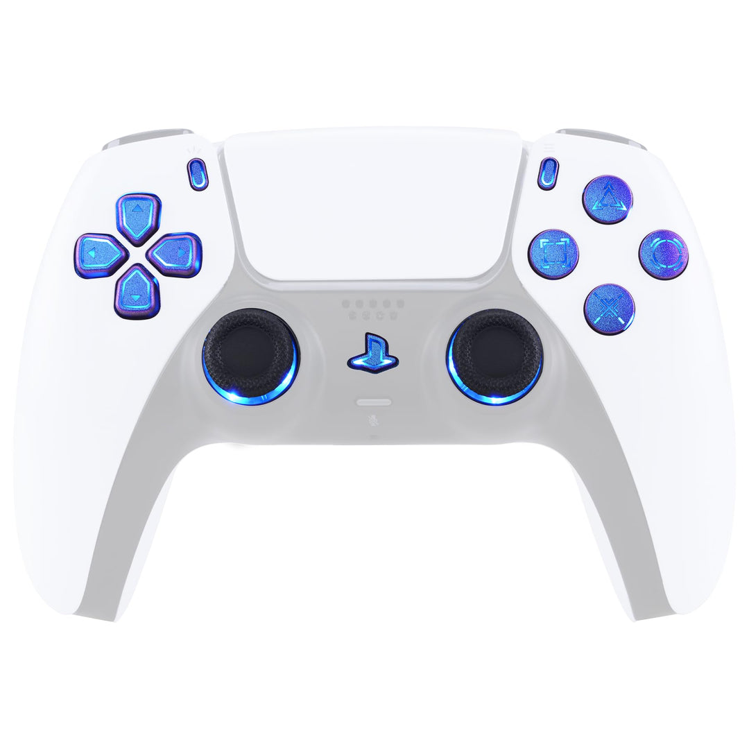 eXtremeRate DTF LED Kit für ps5 Controller BDM-030/040, Ersatz leucht D-Pad Thumbstick Share/Option/