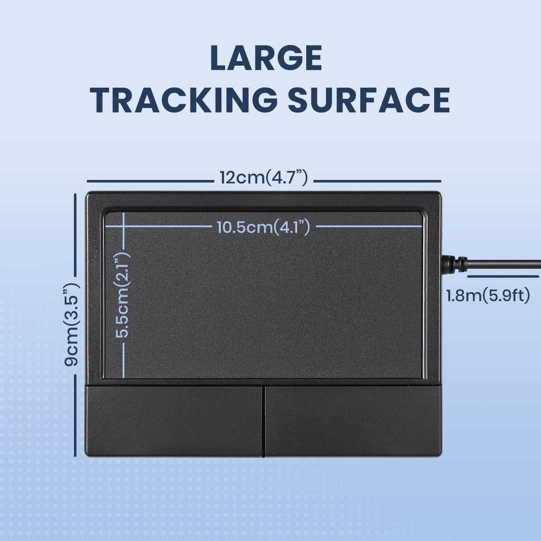 Perixx PERIPAD-504 Touchpad kabelgebunden – USB – Scroll- und Zeigefunktion,Grand - 105 mm x 55 mm,