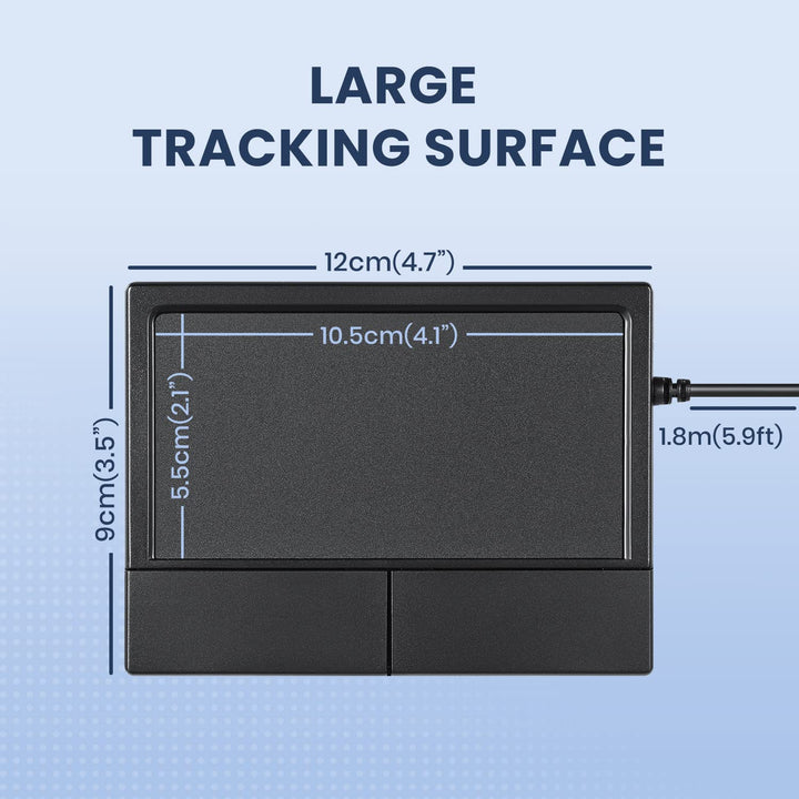 Perixx PERIPAD-504 Touchpad kabelgebunden – USB – Scroll- und Zeigefunktion,Grand - 105 mm x 55 mm,