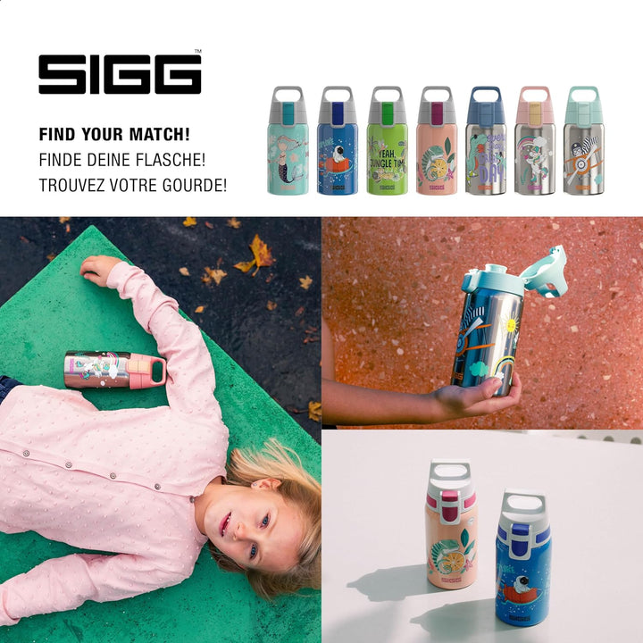 SIGG - Edelstahl Trinkflasche Kinder - Shield One - Für Kohlensäurehaltige Getränke Geeignet - Ausla