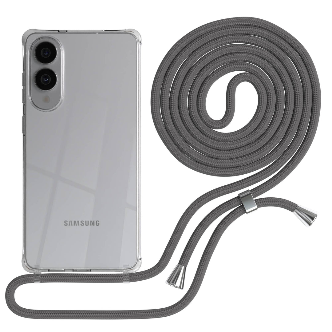 EAZY CASE Handykette kompatibel mit Galaxy S25 Edge Handyhülle mit Umhängeband, Handykordel mit Schu